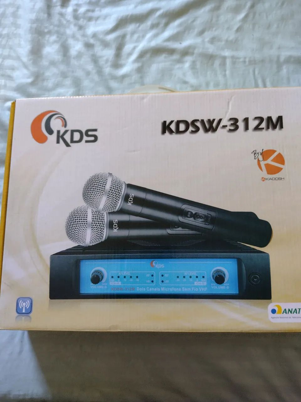 Par de microfone sem fio kds pouco usado 