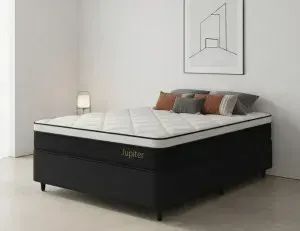 Conjunto Base com Colchão Casal Molas Ensacadas Júpiter