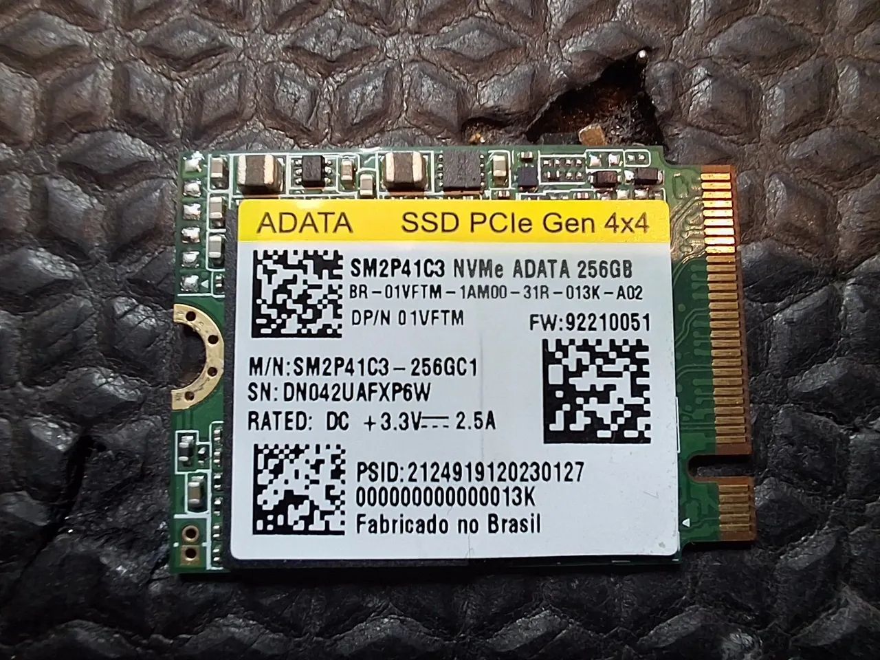 Ssd Nvme 4x4 ADATA 256gb
