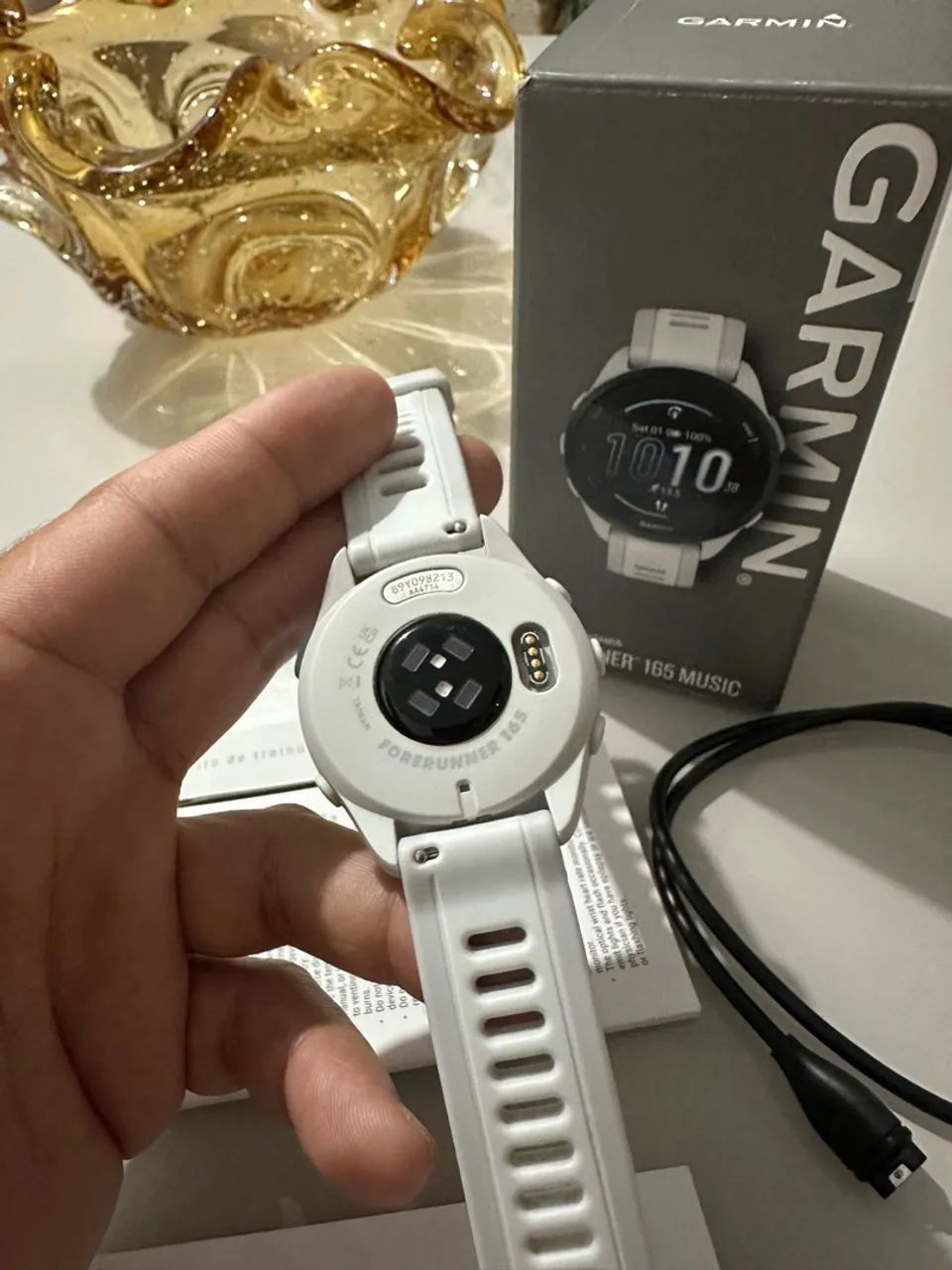 Relógio Garmin Forerunner 165 Music Cinza E Branco Ww / GPS  - Foto 2