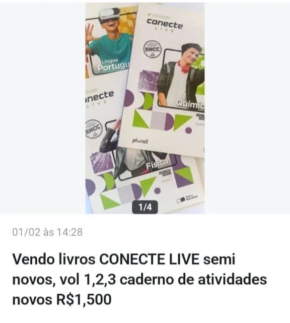 Livros seminovos CONECTE LIVE 