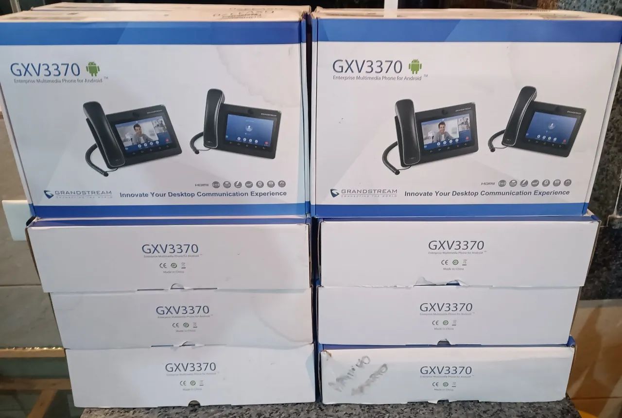 Vendo 6 Telefones Ip Grandstream Gxv 3370 Multimídia 16 Linhas And.7.0, HD, Gigabit. Leia. - Foto 6