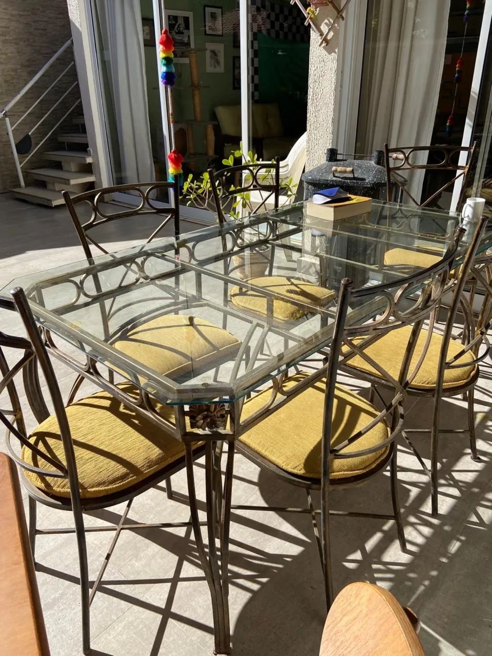 MESA DE JANTAR DE FERRO 6 LUGARES - Foto 2