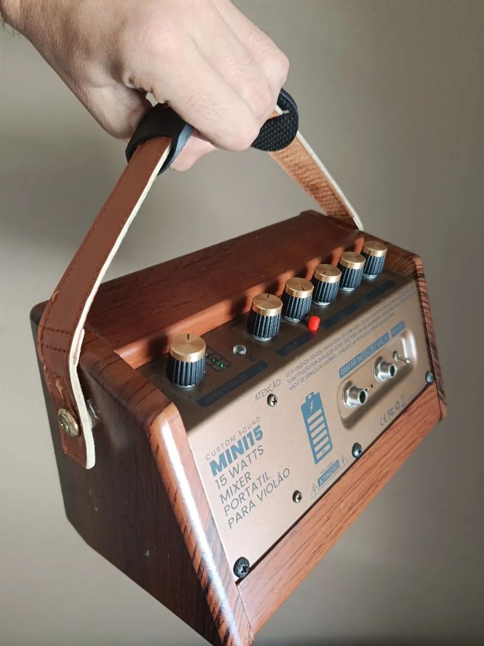 Amplificador para Violão e microfone com bluetooth  - Foto 3