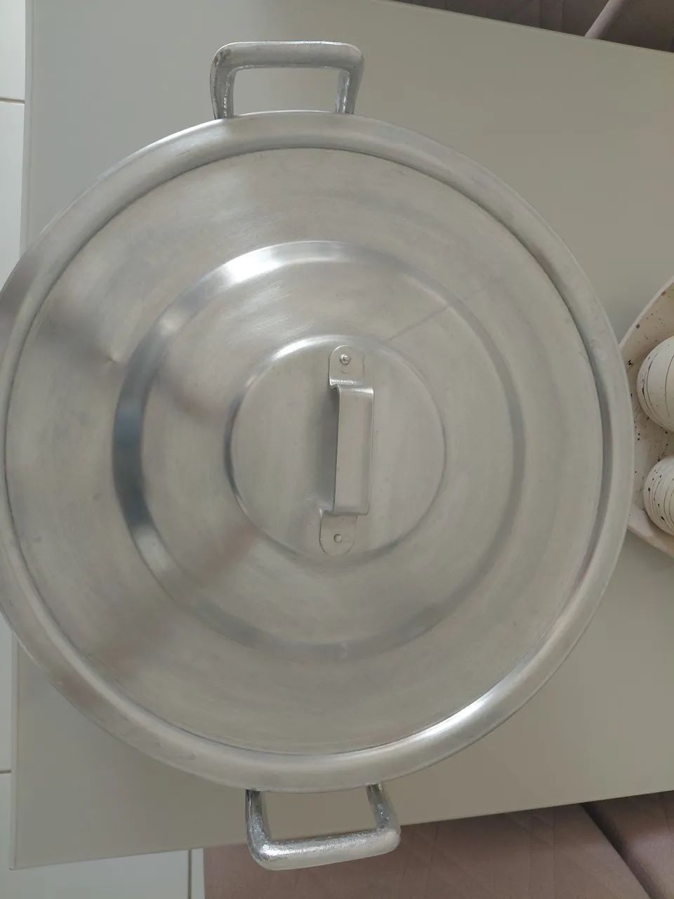 Panela de alumínio, tipo industrial 