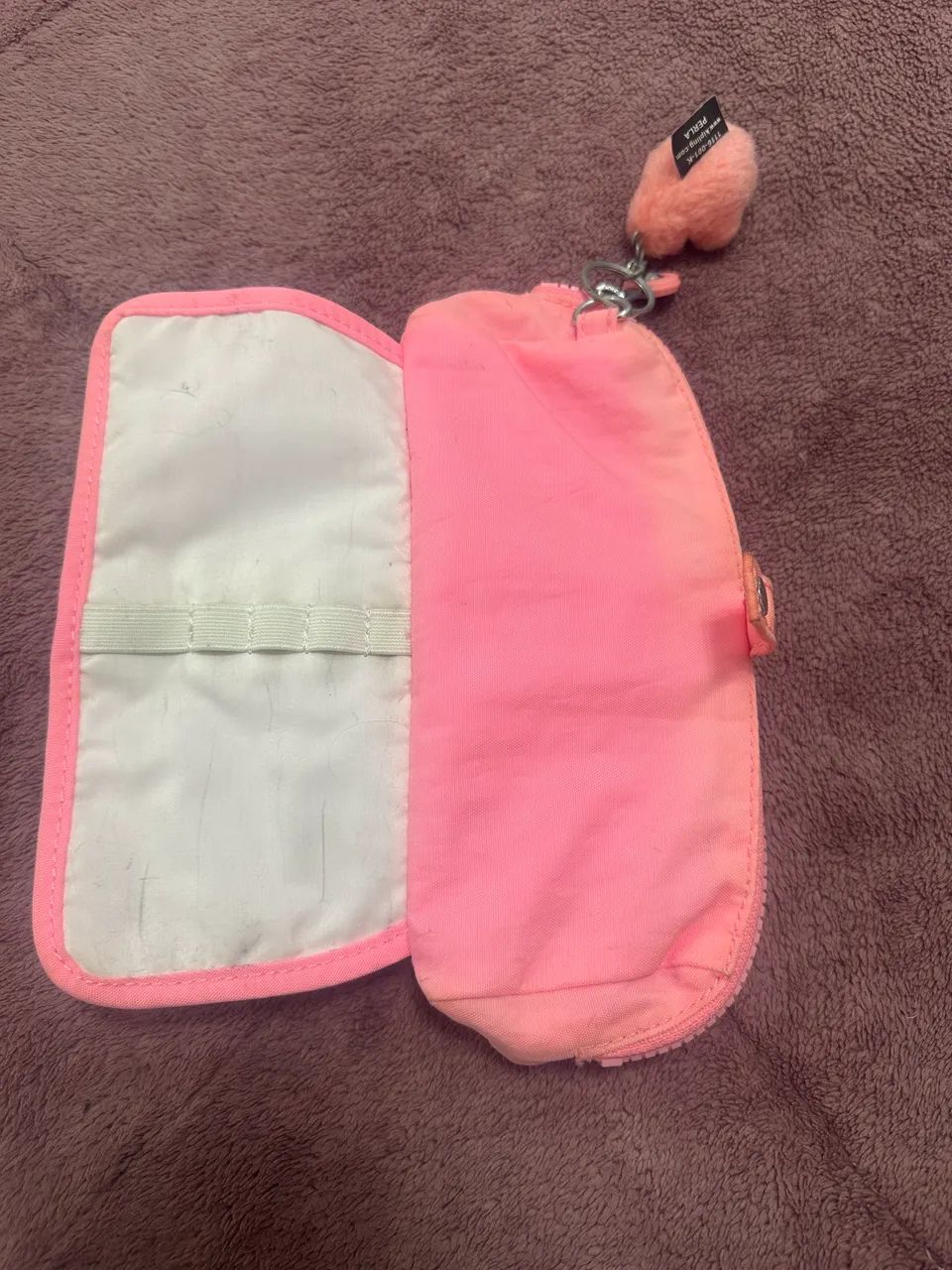 Estojo Kipling Wolfe Pencil Case ( Modelo Gringo) - Coral/Pink  - Foto 2