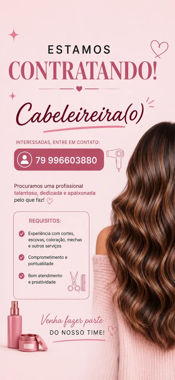 Vaga pra Cabeleireira 