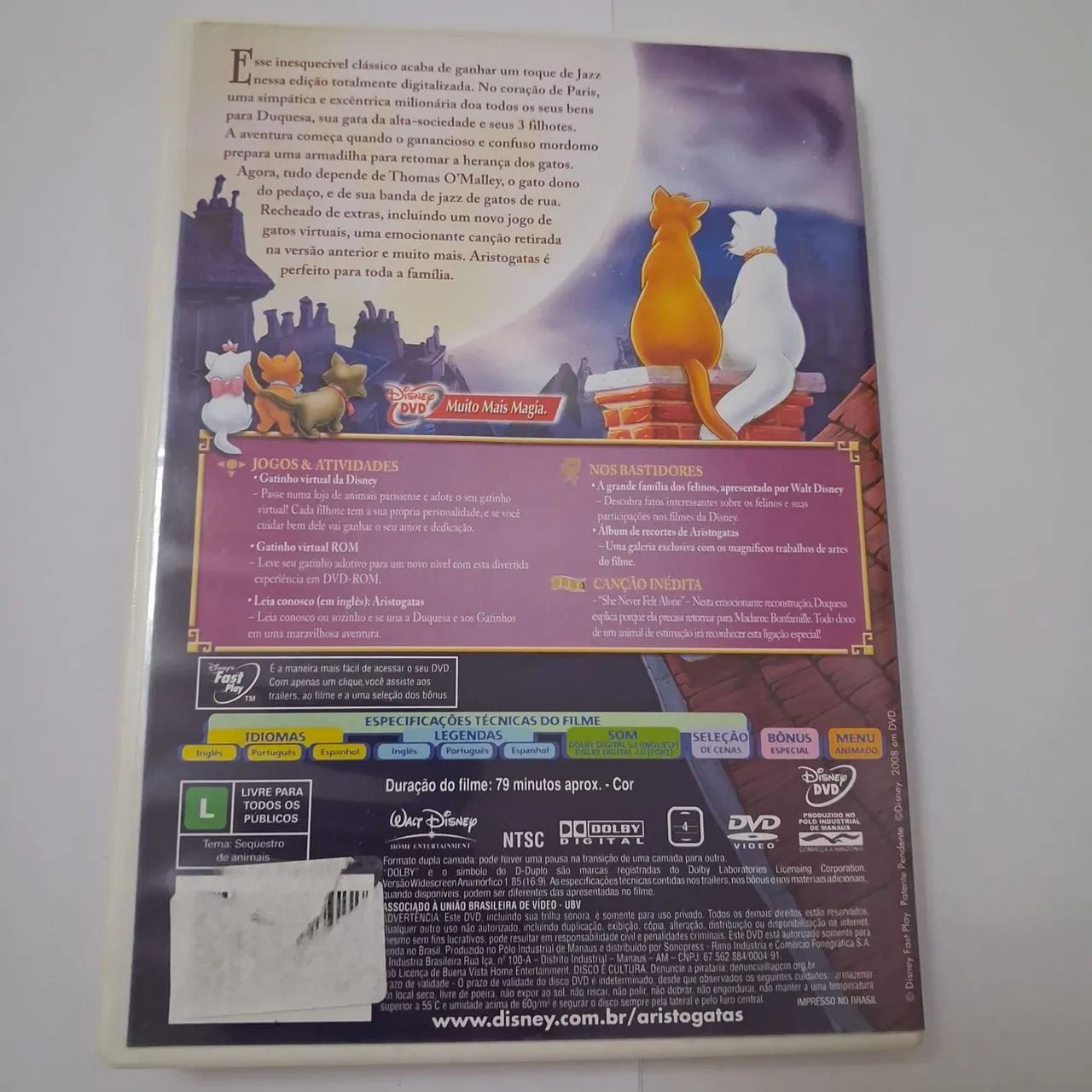 Dvd Aristogatas (original) disney - Foto 3
