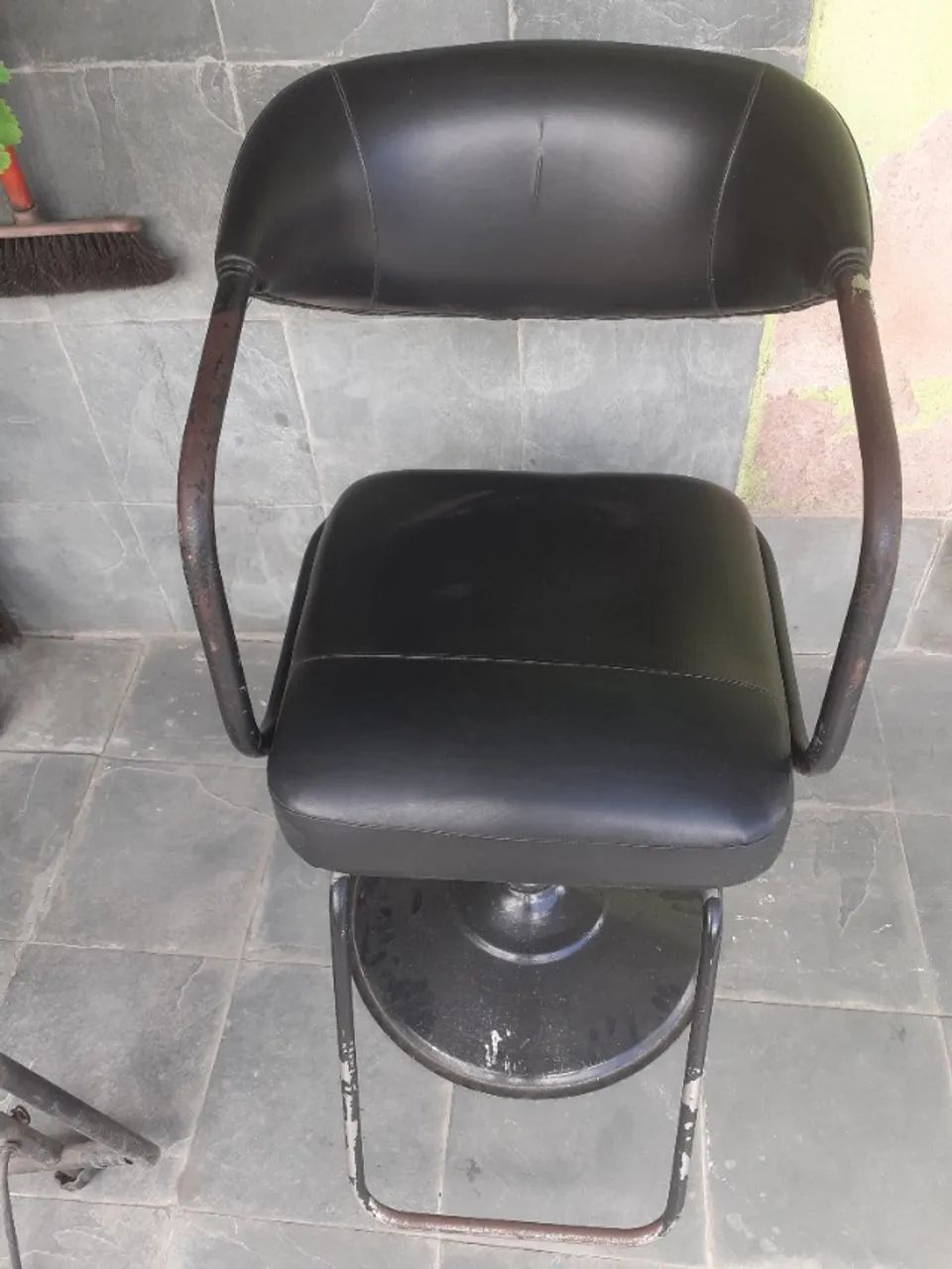 Cadeira de cortar cabelo, salão de beleza