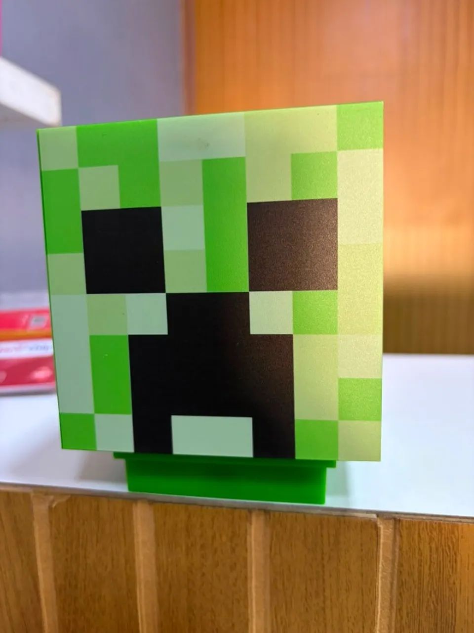 Luminária Minecraft Creeper com Som e Luz LED - Foto 4