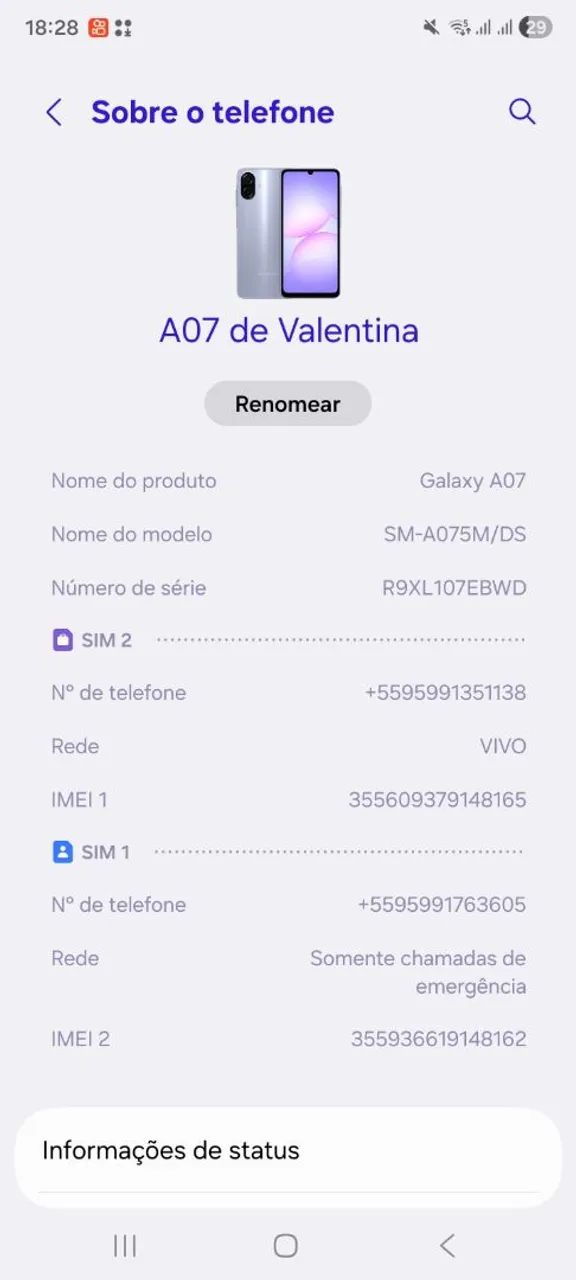 Celular A7 Samsung 