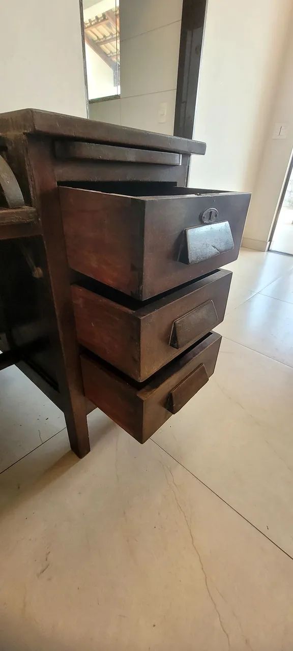 Mesa escrivaninha antiga (1950) - Foto 5