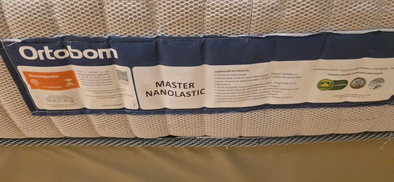 Cama box casal com colchão Ortobom - Foto 4