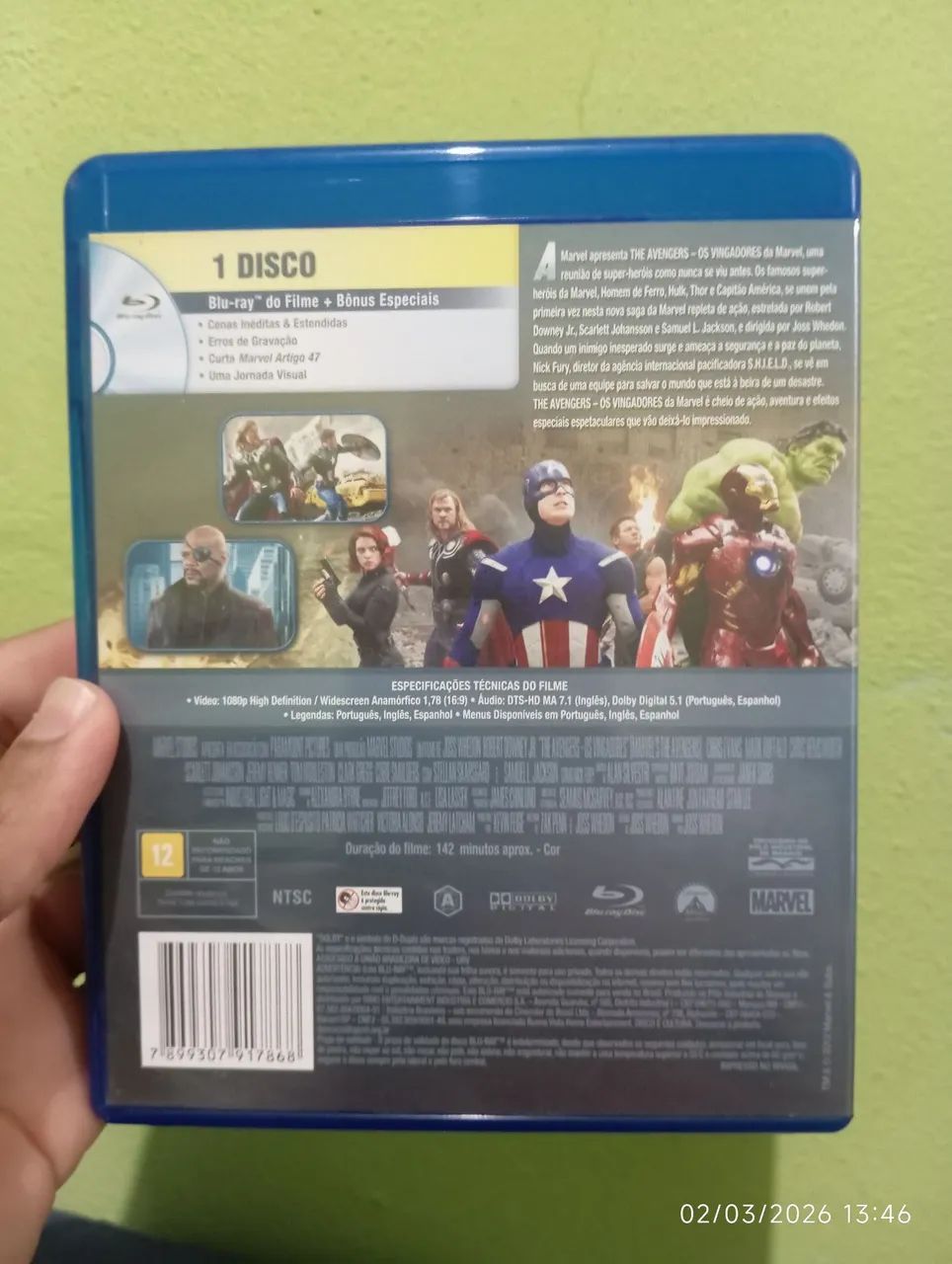 Blu-ray Vingadores  - Foto 2