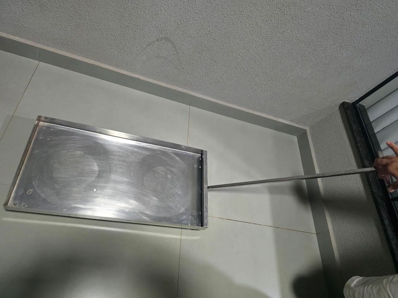Carrinho de Inox Industrial com Rodas Reforçado 82x41 cm