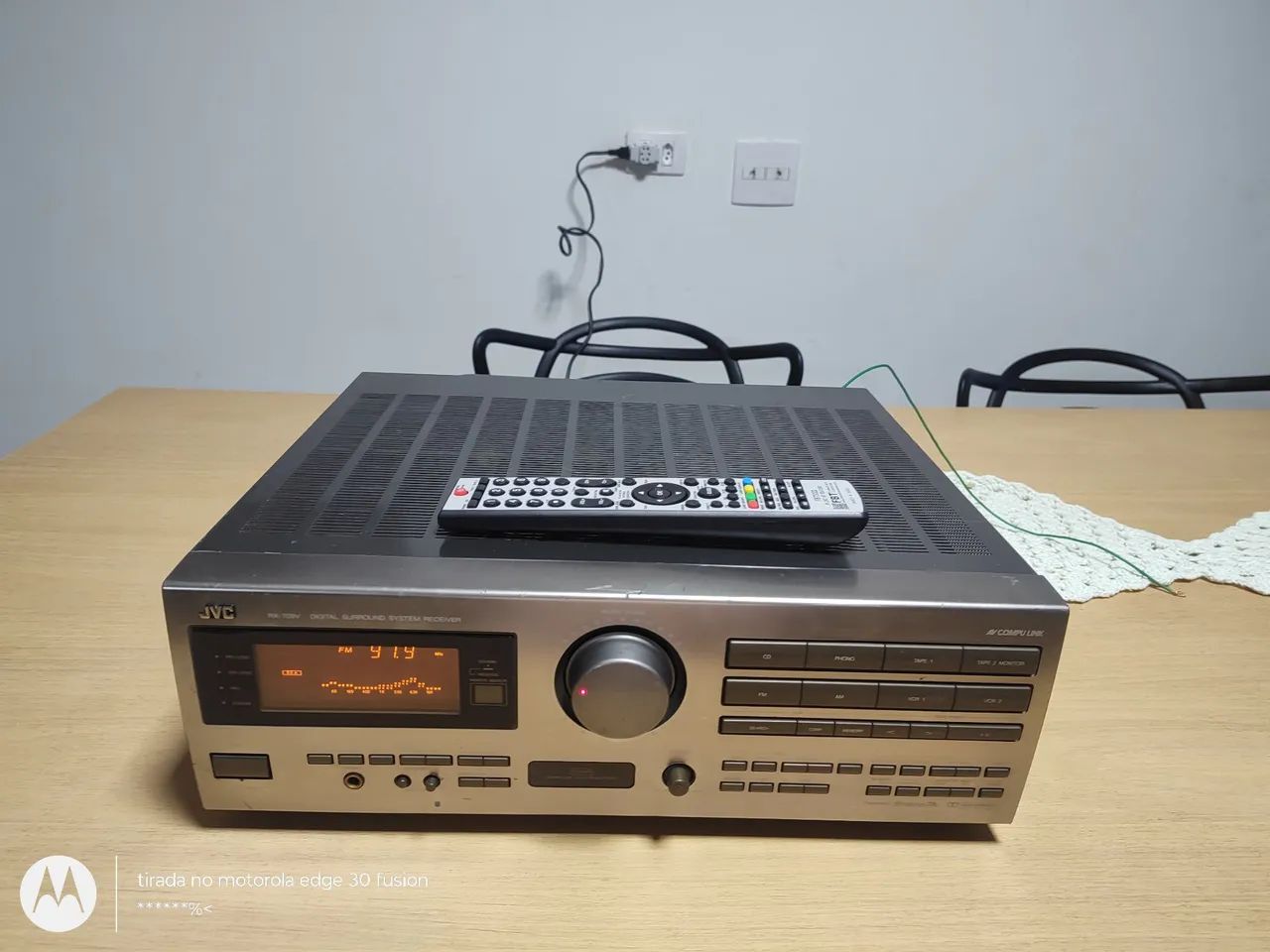 Receiver JVC RX 709v com controle 
