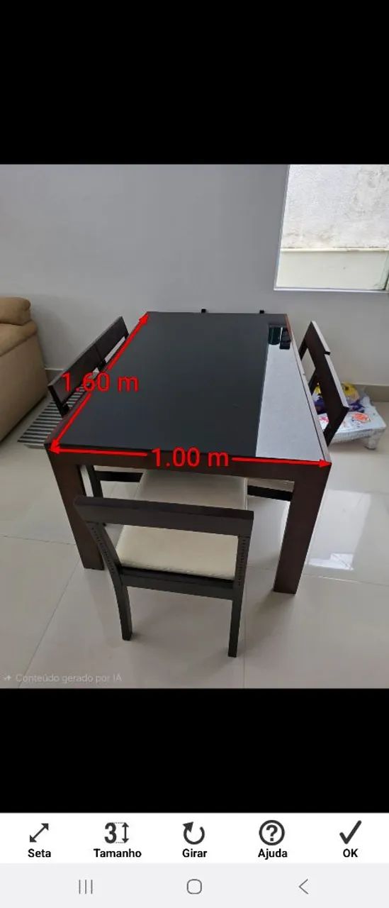 Mesa de jantar 6 cadeiras