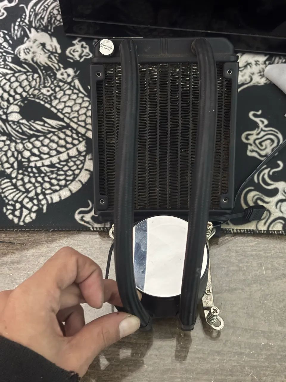 Kit I7 8700k 3,6Ghz + placa mãe + Whater Cooler Rise Led  - Foto 4