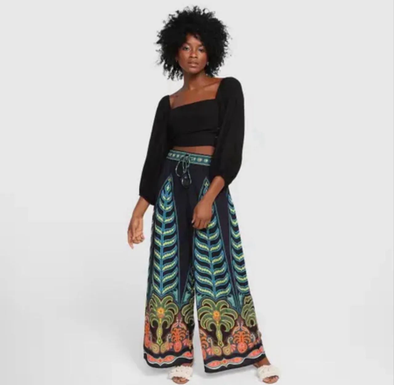 Calça pantalona farm - Foto 4