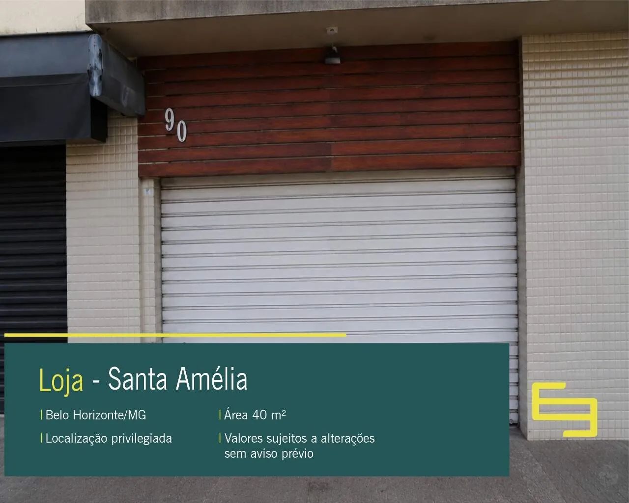 Loja para alugar no Santa Amélia em Belo Horizonte/MG