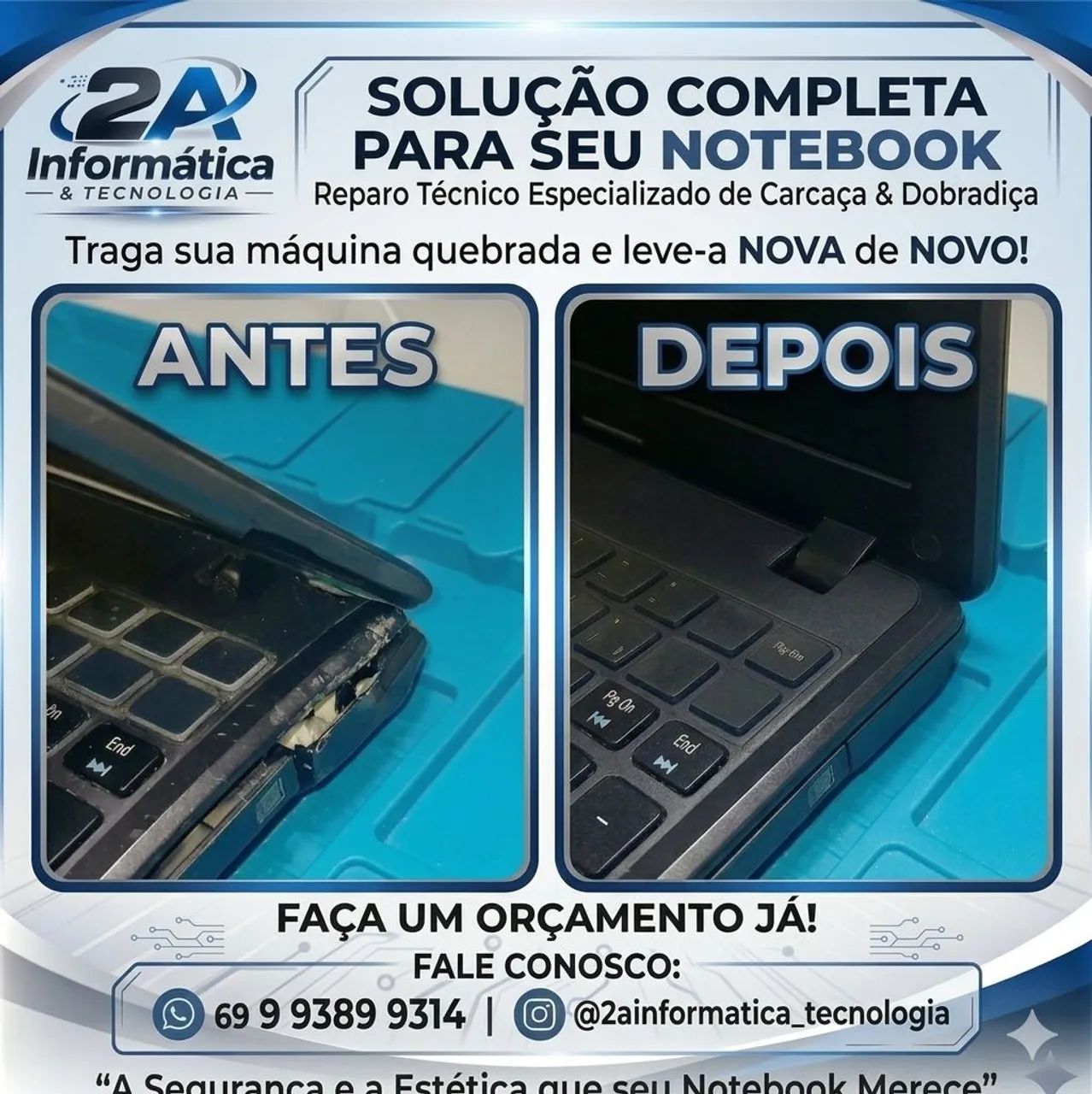 Reparo de Carcaça - Notebooks