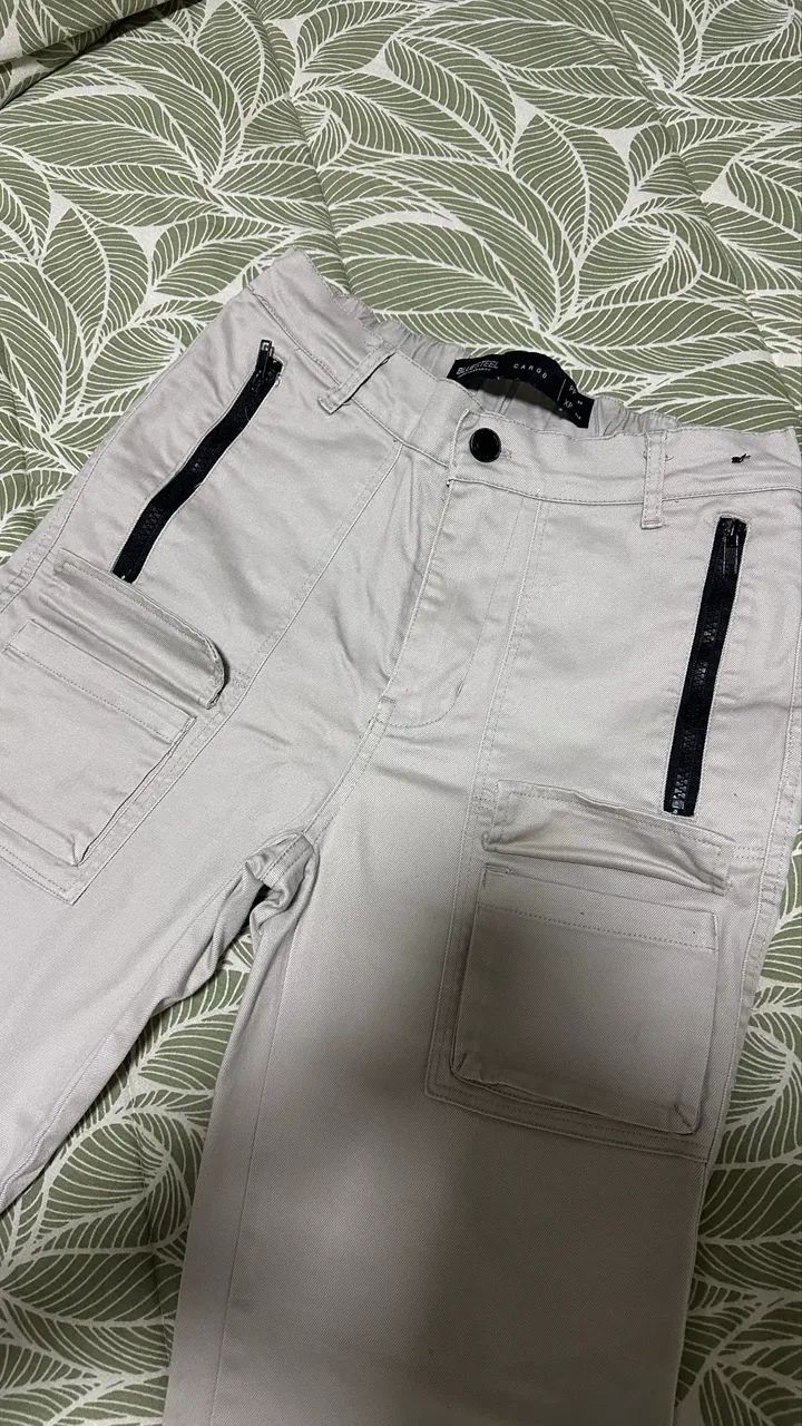 Calça Carga Jeans Bege  - Foto 2