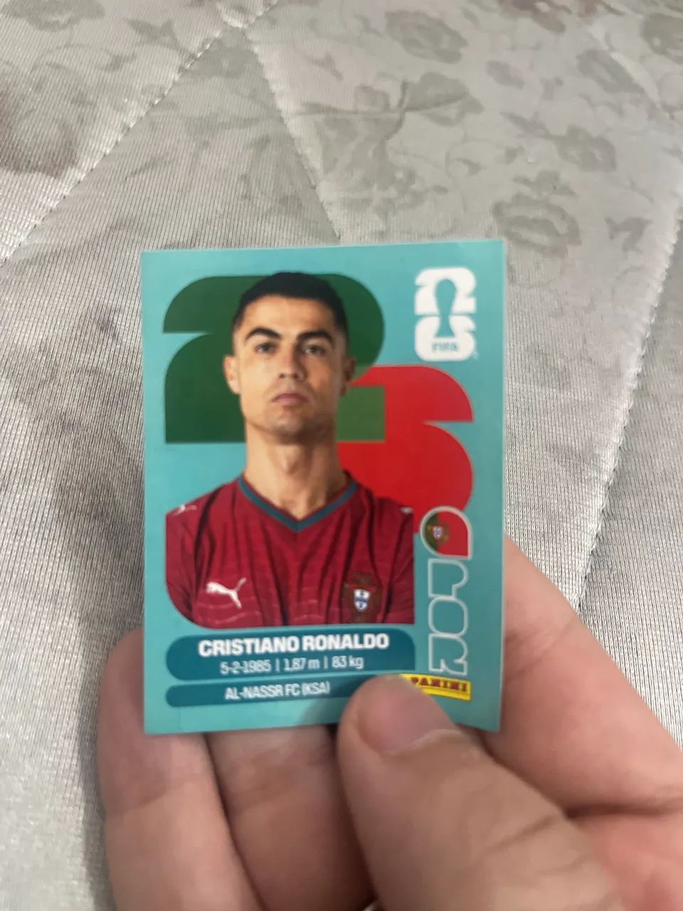 Figurinha do Cristiano Ronaldo 