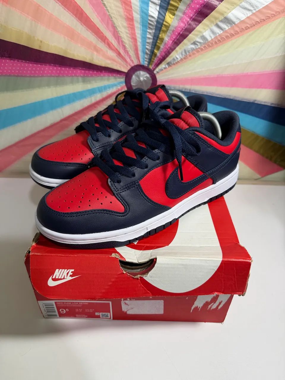 Nike Dunk Low Navy Red
