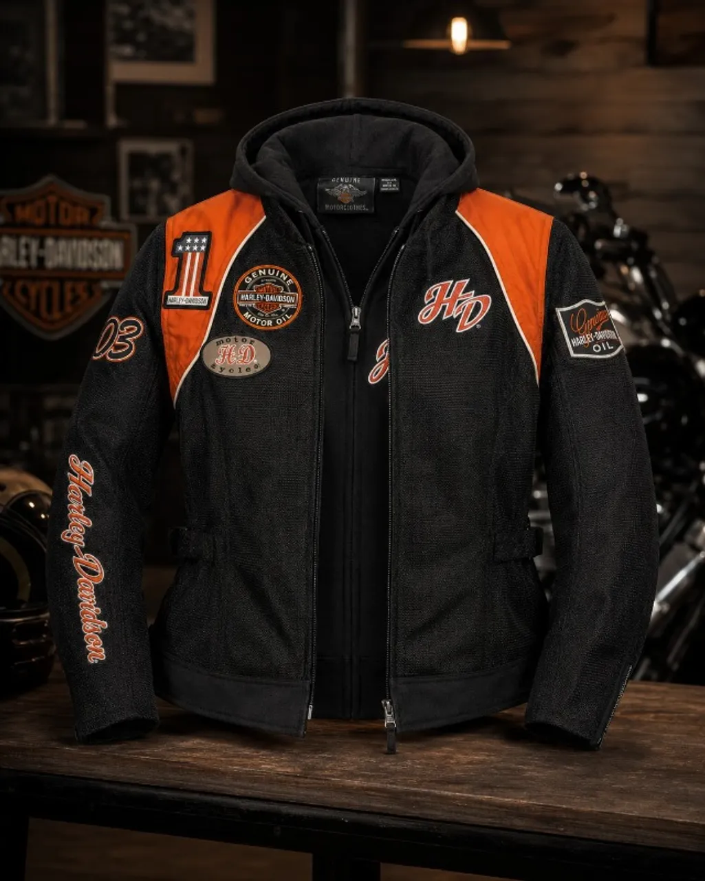 Jaqueta de Nylon Harley Davidson original tamanho M - Roupas