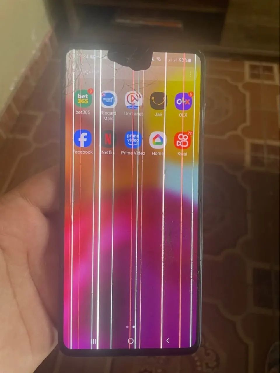 Samsung Galaxy A71 - 128GB/6GB RAM - NFC OK - Tela Quebrada - LEIA