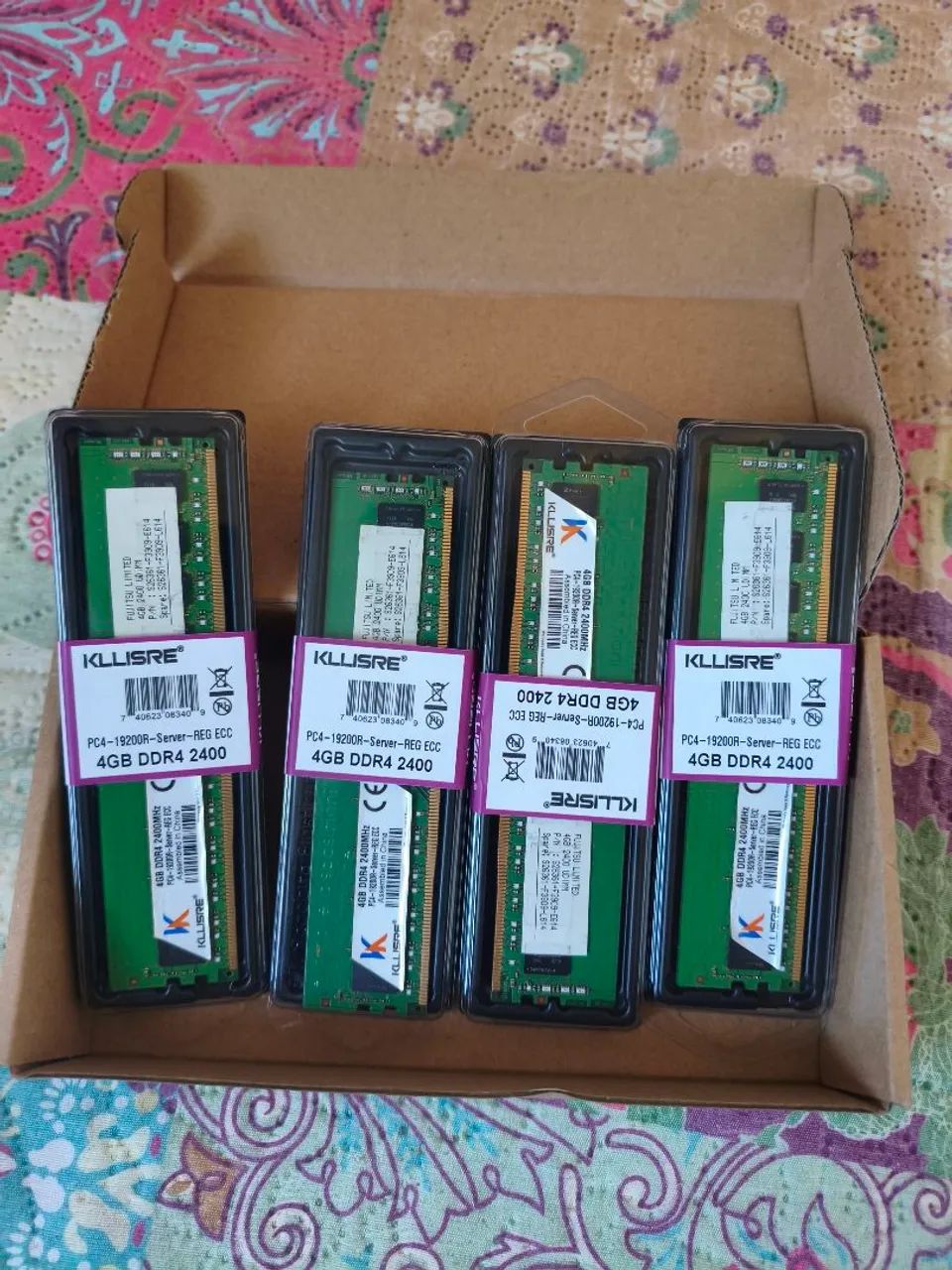 4 PENTES DE MEMÓRIA RAM DDR4 4GB E CADA ECC X99  - Foto 2