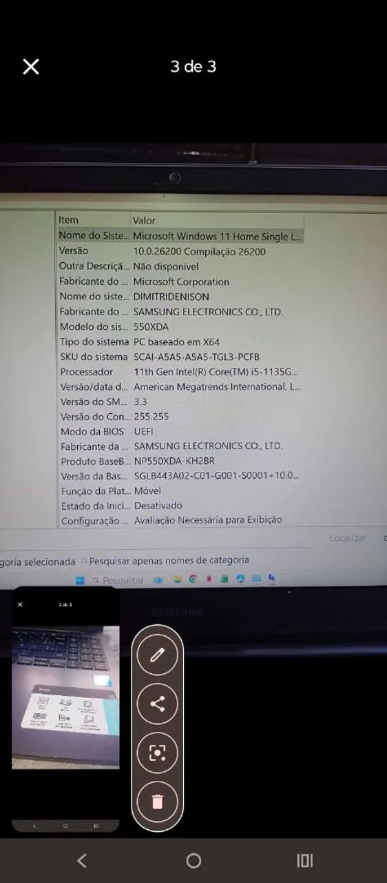 Notebook Samsung 256GB SSD 8GB RAM - Foto 3