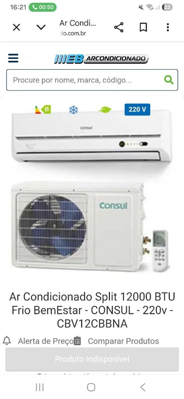 Ar condicionado Consul