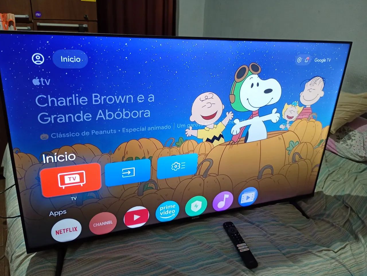 SMART TV 50" POLEGADAS 4K SISTEMA GOOGLE NOVA POUCO TEMPO DE USO , ENTREGO  - Foto 2