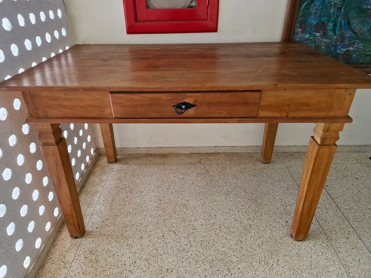 Mesa de jantar  de madeira maciça  - Foto 3
