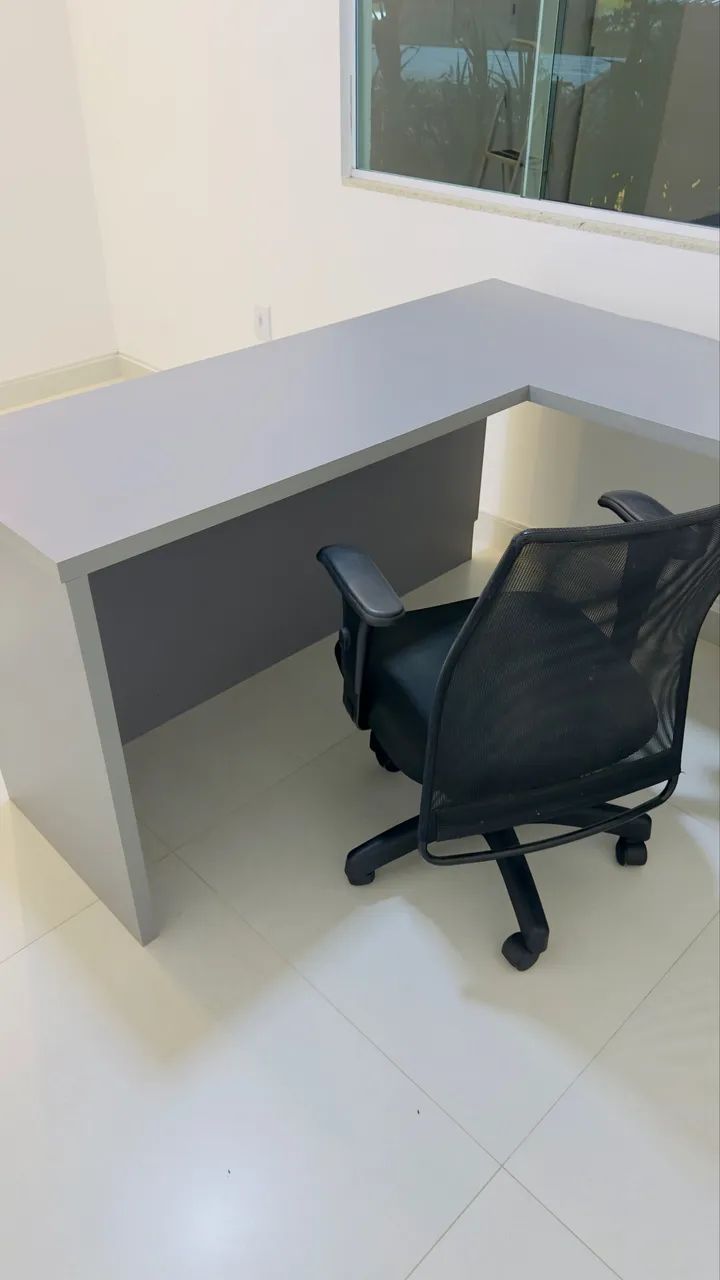 Mesa de canto em L para escritório - Foto 5
