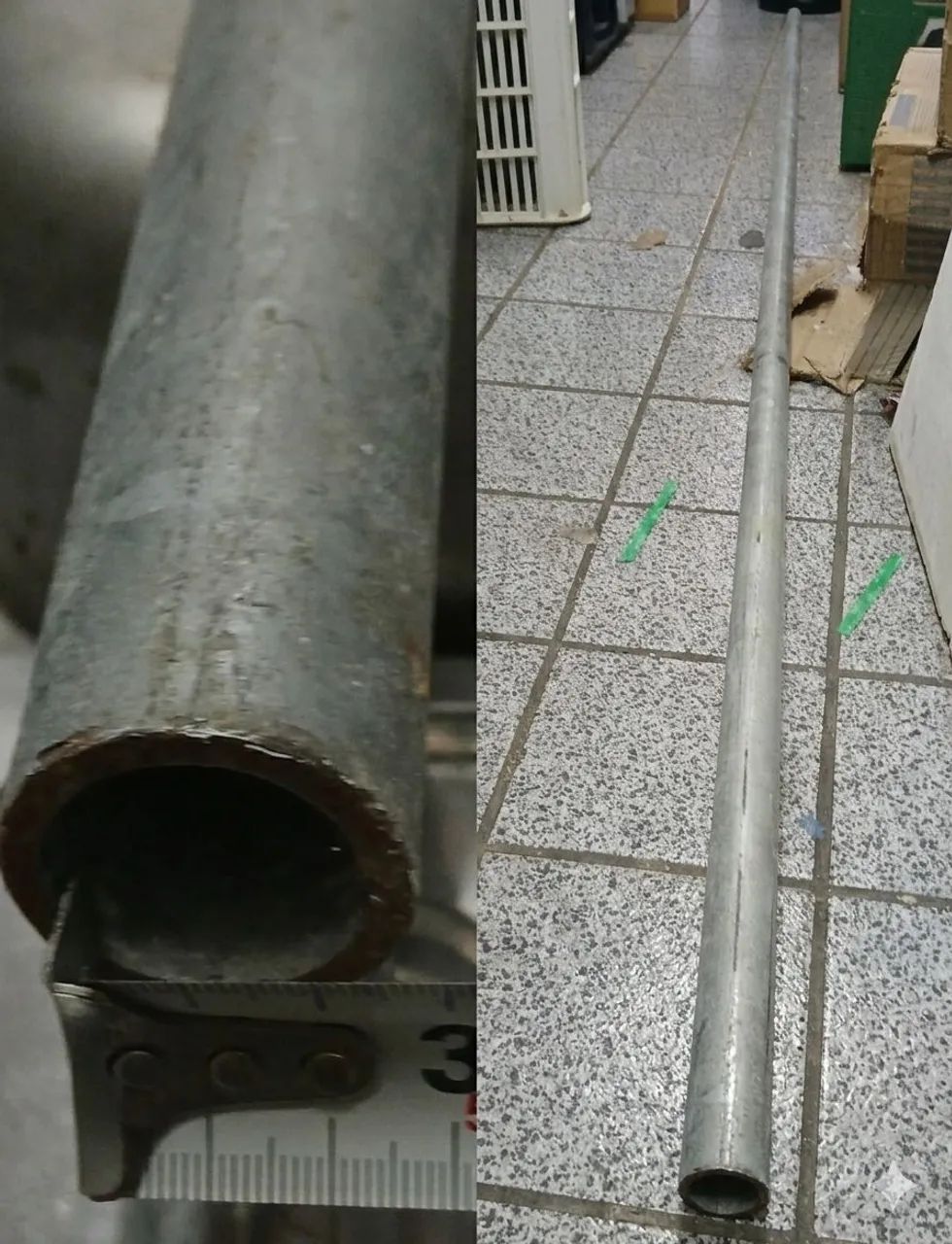 Tubo de Ferro Galvanizado 2,63m - 33mm (1 1/4")