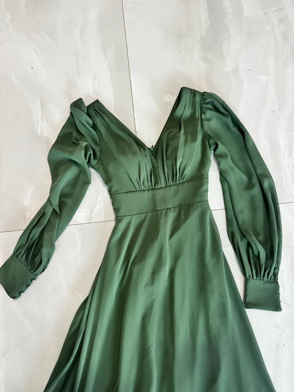 Vestido de Festa verde (usado) - Foto 4