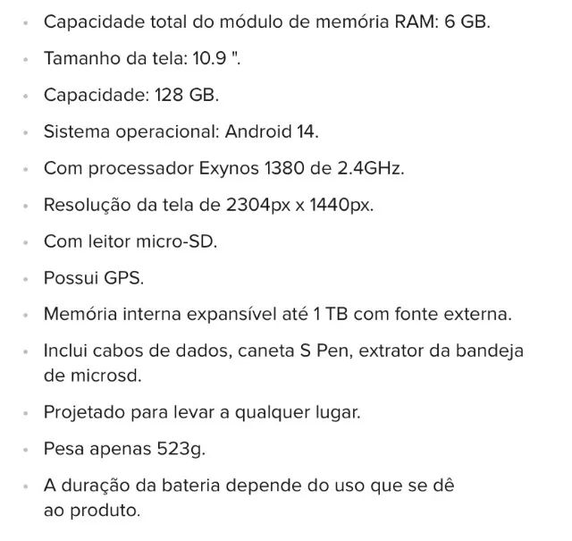 Tablet Galaxy Tab S9 FE Samsung - Foto 4