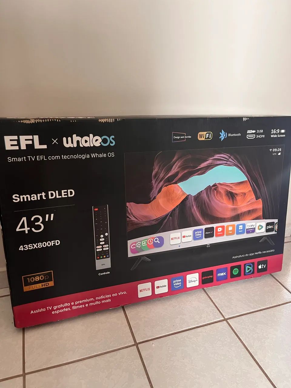 Smart TV 43? na caixa 