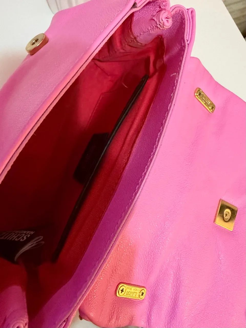 bolsa schutz pequena rosa bebê - Foto 4