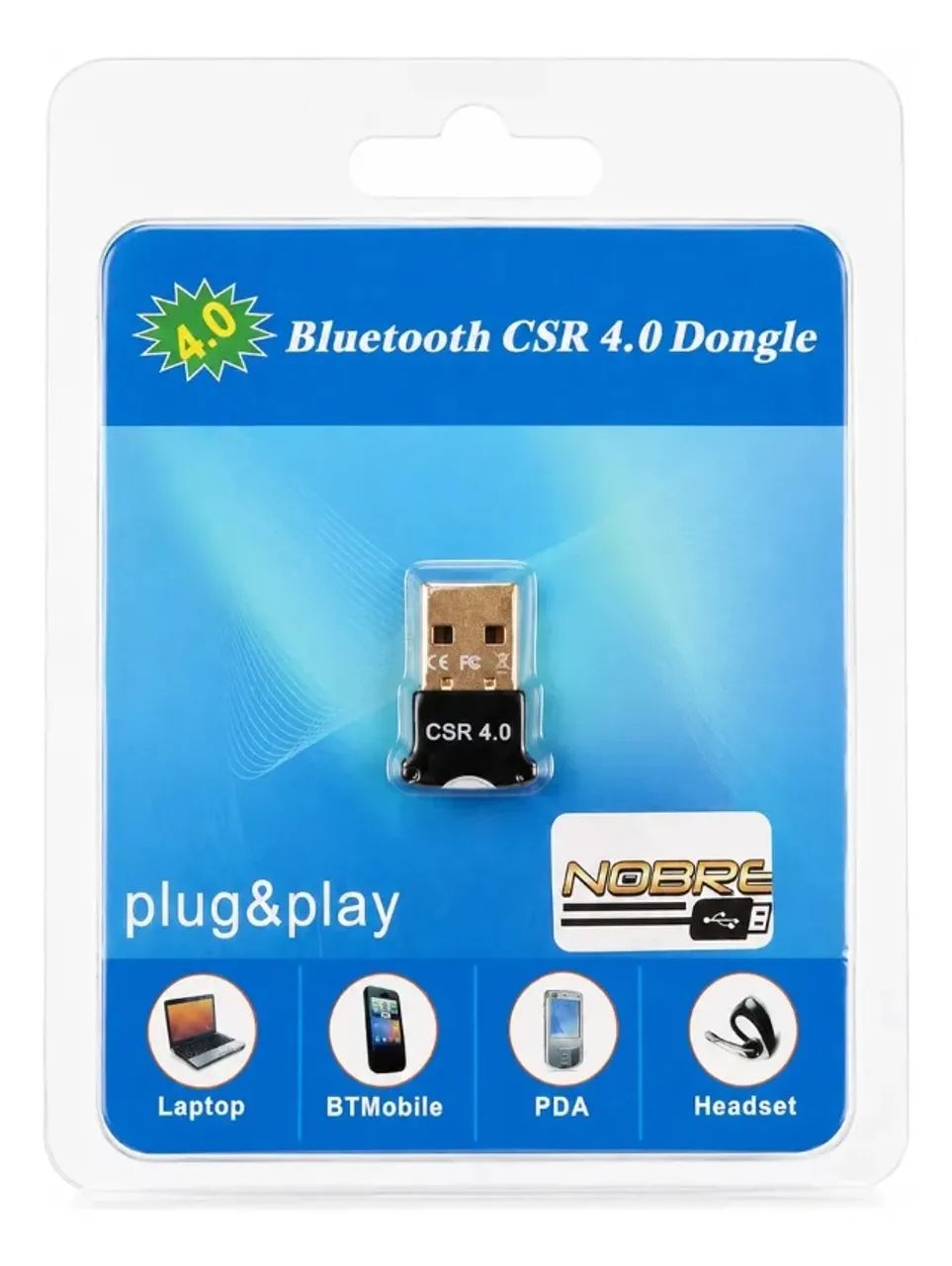 Adaptador Mini Usb Bluetooth Csr 4.0 P/ Pc - Foto 2
