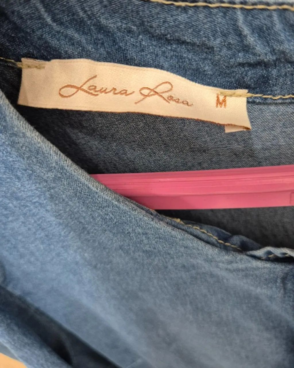 Vestido Jeans Feminino tam M - Foto 3