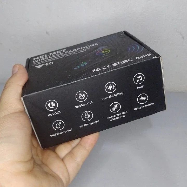 Intercomunicador Para Capacete Moto Bluetooth Atende Chamadas - Foto 2