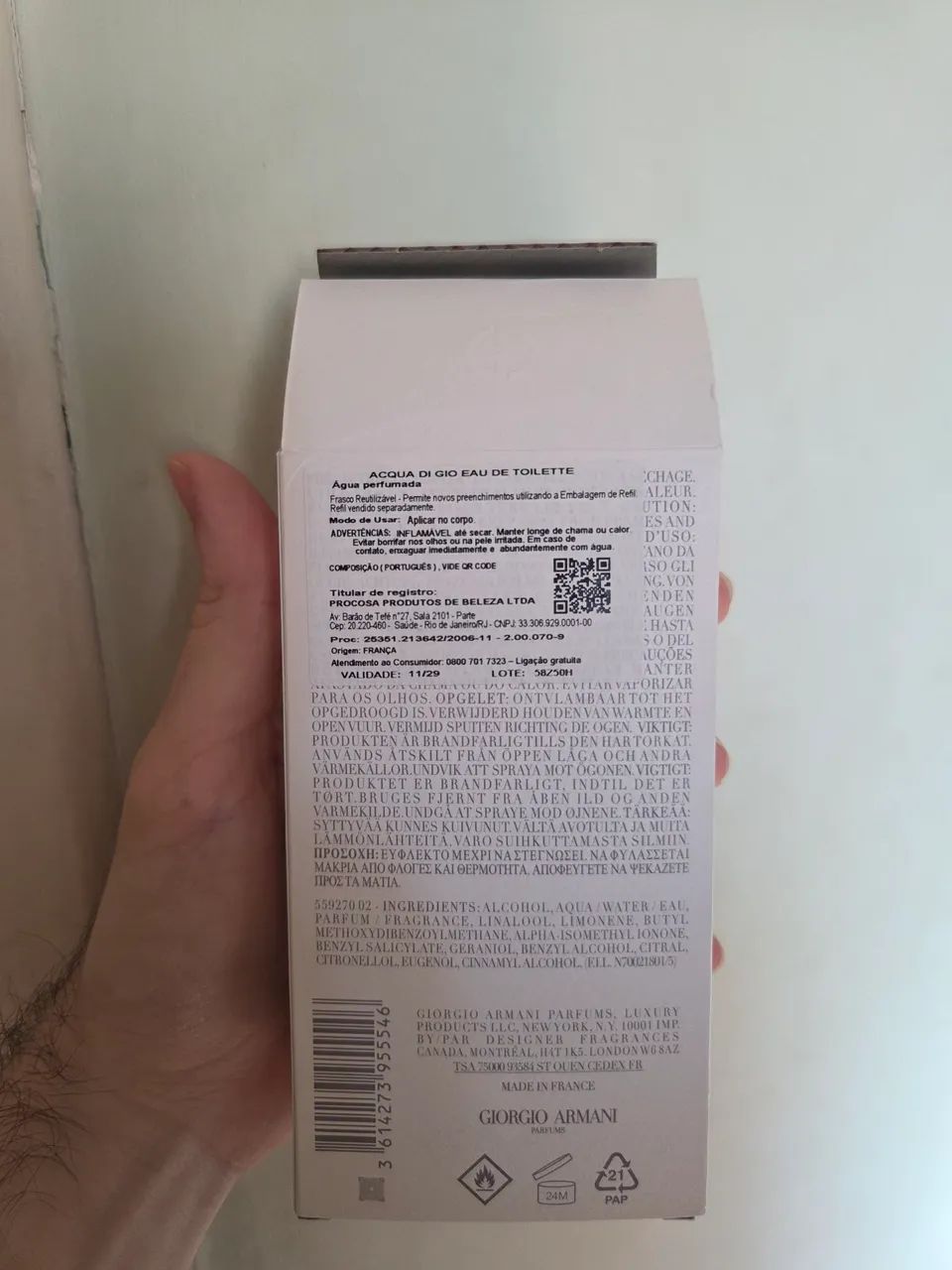 Acqua di Gio 100ml (5ml usados) - Foto 4