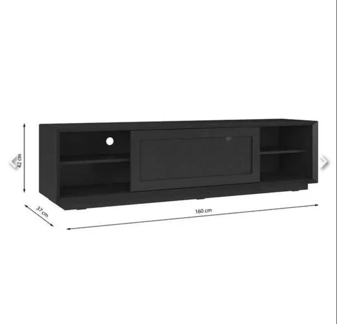 Rack com Tela Preto 160 cm - Foto 2