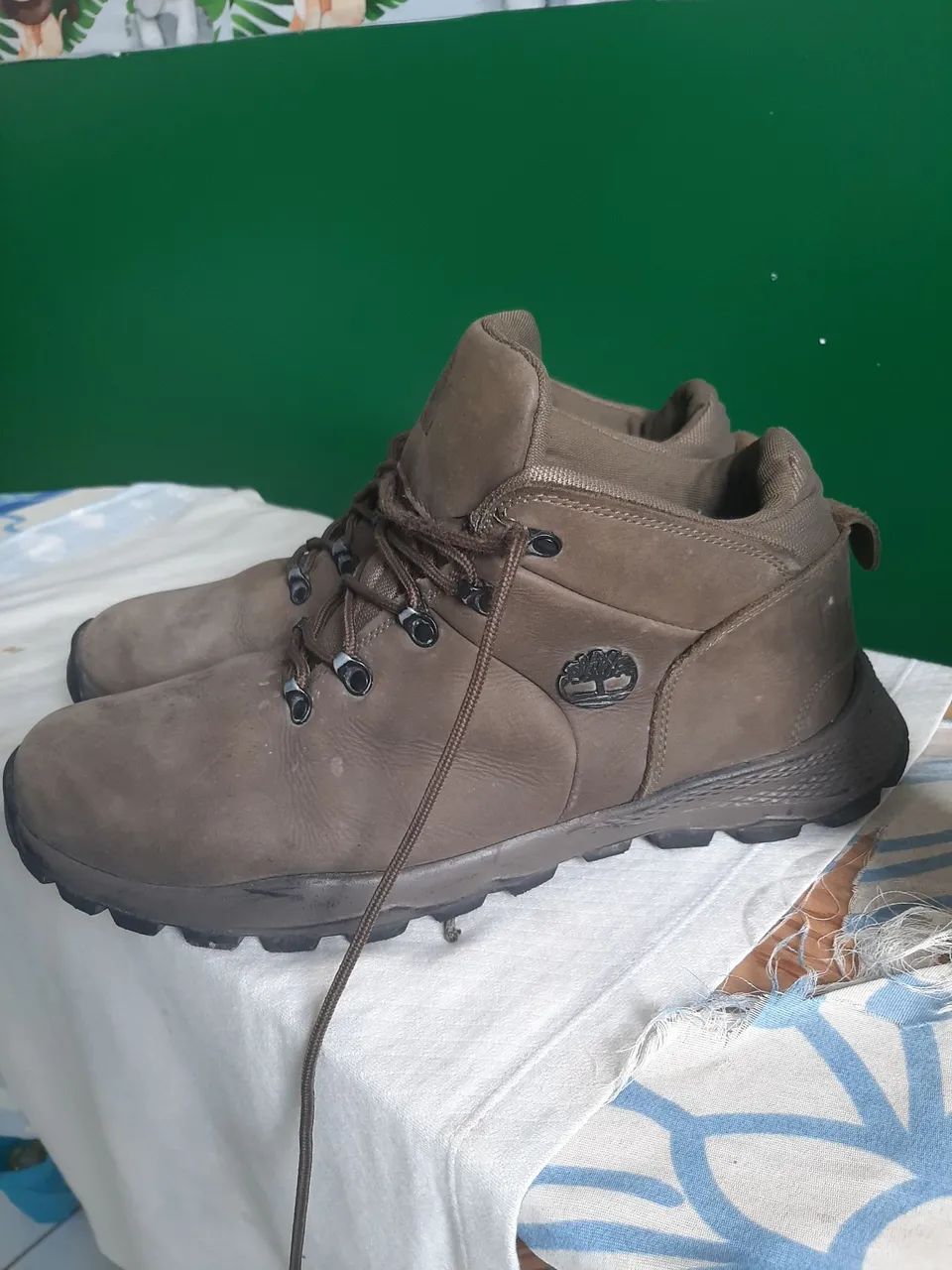 Bota Timberland em couro legítimo