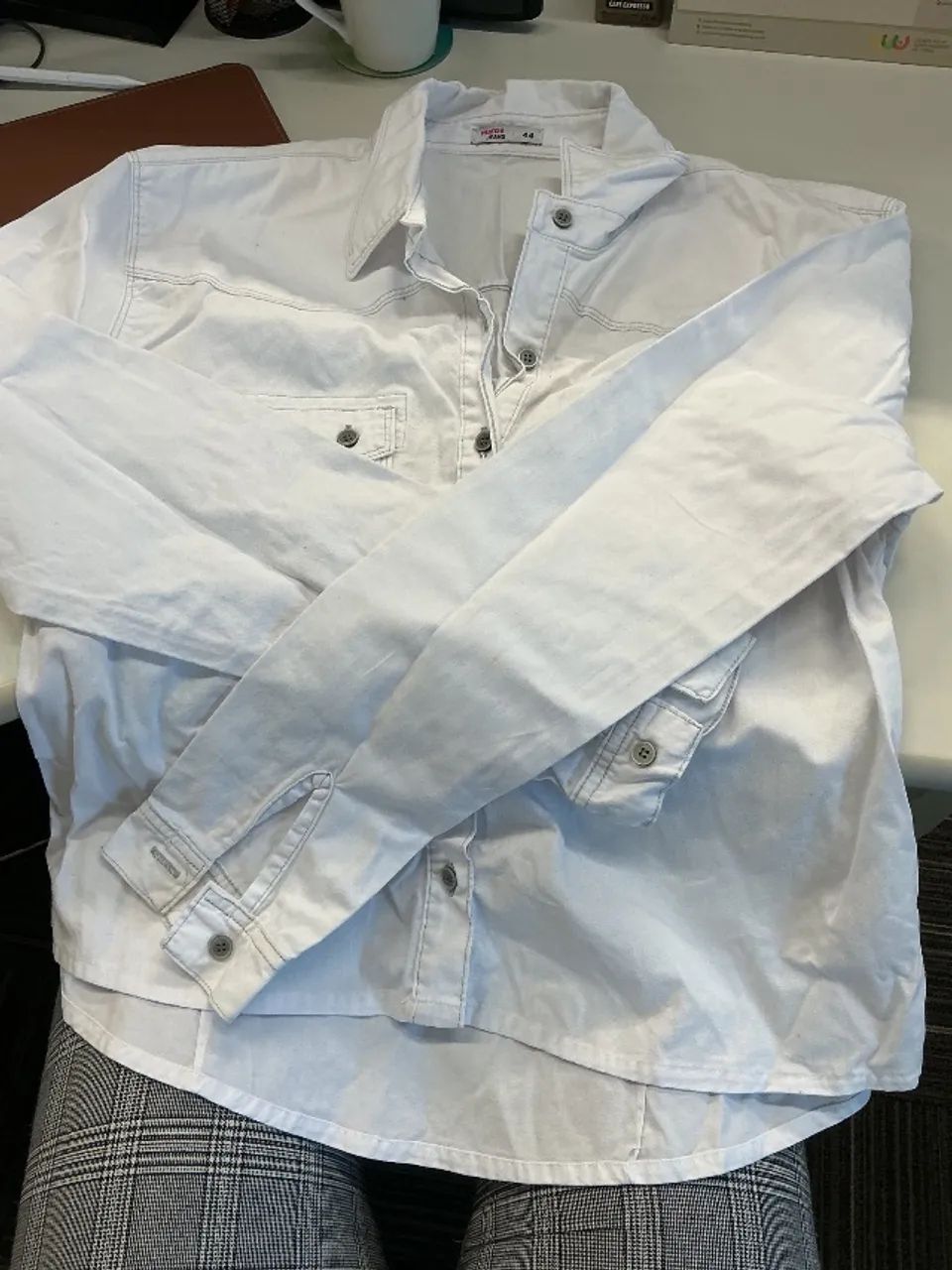 Camisa Sarja Off white - Foto 2