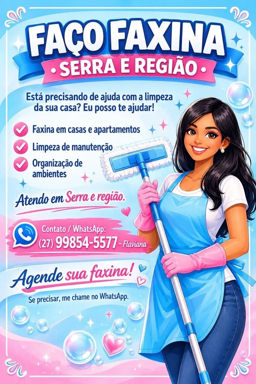 Faxineira em Serra e Região