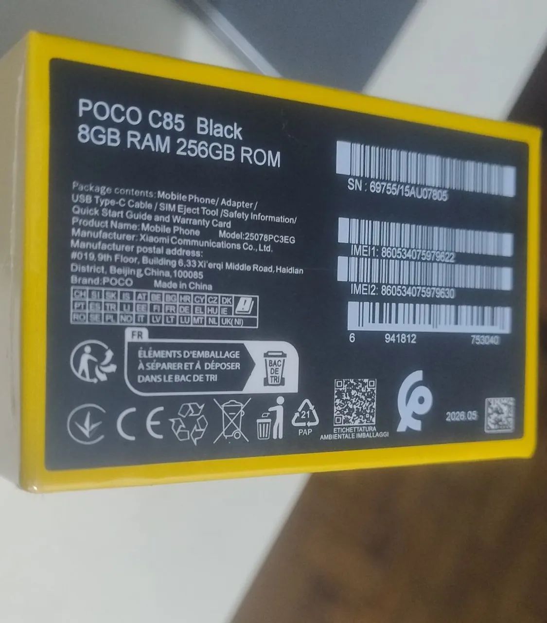 Celular Poco 256GB - 8 Ram 